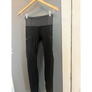 lululemon athletica size 4 tight legging black and gray